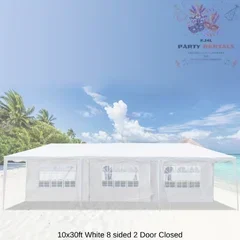 10x30 Pop Up White Canopy
